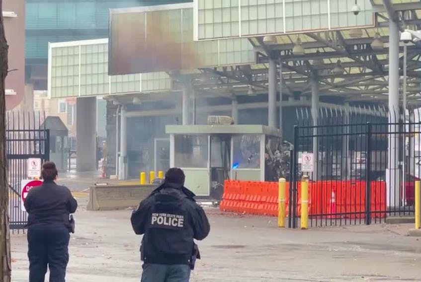 STORY: A vehicle exploded at the Rainbow Bridge connecting the United States and Canada at Niagara Falls on Wednesday, prompting authorities to close all four border crossings between Western New York and Canada. Media reports say two people in the vehicle were killed in the blast and one border patrol official was injured. Canadian Prime Minister Justin Trudeau spoke to parliament about the