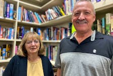 On Nov. 20, Lillian Silliker, left, and Emanuel Bernard, both with the Bargain Nook in Alberton, held a grand re-opening to welcome the community back after major renovations. – Kristin Gardiner/SaltWire