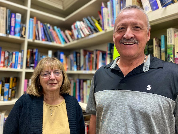 On Nov. 20, Lillian Silliker, left, and Emanuel Bernard, both with the Bargain Nook in Alberton, held a grand re-opening to welcome the community back after major renovations. – Kristin Gardiner/SaltWire