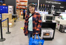 Roberta Marshall is a self-proclaimed Black Friday enthusiast. Marshall was the first shopper in the doors at the Mayflower Mall Best Buy on Friday — far from her first rodeo, as there have been years she's waited for openings at stores as early as 6 a.m. “That’s me: Black Friday deals." LUKE DYMENT/CAPE BRETON POST
