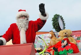 After being postponed for a week due to inclement weather, the Downtown St. John’s Santa Claus Christmas Parade made its way through the downtown on Sunday afternoon, December 4, 2022, albeit with a little chill in the air. As usually is the norm, several thousands of folks from infant children to young kids to teenagers and the adults alike, lined Duckworth and Water Streets awaiting the arrival of the Jolly ol’ Man himself, Santa Claus. Here are some of the sights from Sunday’s parade as captured through the lenses of The Telegram’s/Saltwire’s Joe Gibbons. Above, the man of the hour himself that all the boys and girls were waiting to see – Santa Claus – waves to the parade onlookers as he heads up Water Street in his float nearing the end of the parade.
-Photo by Joe Gibbons/The Telegram