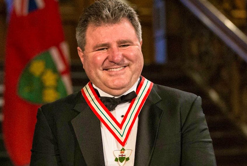  Gilles LeVasseur, lawyer, economist and professor, receiving the Order of Ontario on Tuesday February 3, 2015.