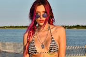  Bella Thorne attends Day One of 2017 Billboard Hot 100 Festival at Northwell Health at Jones Beach Theater on August 19, 2017 in Wantagh City.