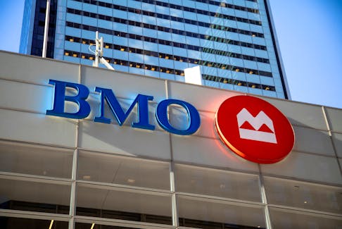 A sign for the Bank of Montreal in Toronto, Ontario, Canada December 13, 2021. 