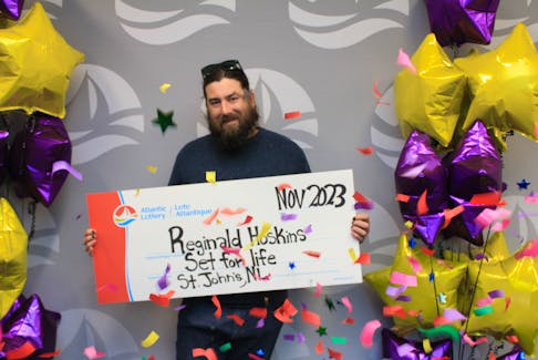 Reg Hoskins of St. John's became an Atlantic Lottery Set for Life winner in November 2023.