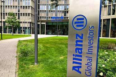 General view of the Allianz Global Investors headquarters in Frankfurt, Germany August 16, 2021. Picture taken August 16, 2021.    