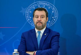 Matteo Salvini, Italian infrastructure minister and deputy PM, attends a news conference for the government's first budget in Rome, Italy November 22, 2022.