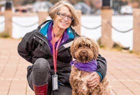 Ardra Cole of Lunenburg County, N.S. is the founder of ElderDog Canada. One of her dogs, Mr. Brown, was part of the inspiration for ElderDog. CONTRIBUTED