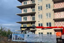 An apartment building under construction in West Bedford. - BILL SPURR / THE CHRONICLE HERALD