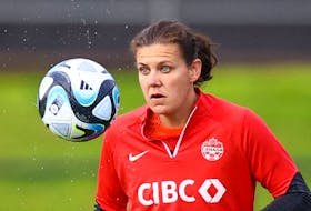 Soccer Football - FIFA Women’s World Cup Australia and New Zealand 2023 - Group B - Canada Training - Olympic Park, Melbourne, Australia - July 24, 2023 Canada's Christine Sinclair during training