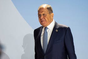 Russia's Foreign Minister Sergei Lavrov attends a press conference as the BRICS Summit is held in Johannesburg, South Africa August 24, 2023.