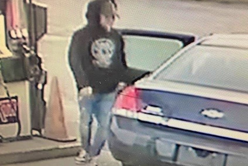 Cape Breton Regional Police is turning to the public for help identifying a suspect involved in a fuel theft from Dearns Corner in the Port Caledonia area on Nov. 26. Contributed