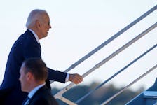 U.S. President Joe Biden departs Dobbins Air Reserve Base, Marietta, Georgia en route to Denver, Colorado, U.S. November 28, 2023.