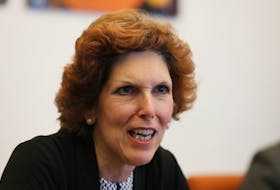Loretta Mester, president of the Federal Reserve Bank of Cleveland, speaks during an interview in Manhattan, New York, U.S., August 15, 2017. Picture taken August 15, 2017. 