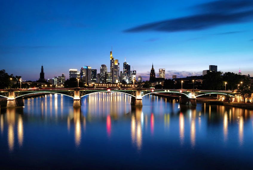 A view shows the skyline of Frankfurt, Germany, July 5, 2022. 