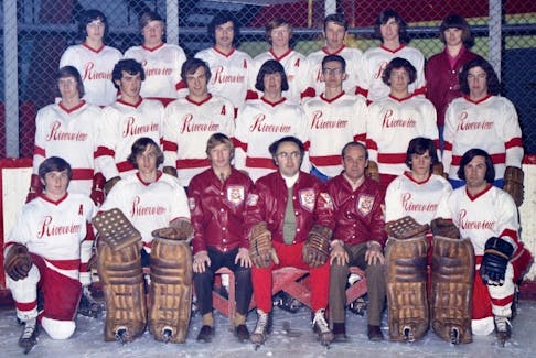 The 1972-73 Riverview Redmen won a third consecutive Cape Breton High School Hockey League title, a third consecutive Nova Scotia Interscholastic ‘A' High School Hockey title and a second Maritime Juvenile 'A' Hockey Championship with a double-overtime, 6-5 victory over Sherwood-Parkdale of Charlottetown. CONTRIBUTED/BILLY SMALL