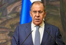 Russian Foreign Minister Sergey Lavrov speaks during a joint press conference with Venezuela's Foreign Minister Yvan Gil Pinto in Moscow, Russia, November 16, 2023.  Alexander Zemlianichenko/Pool via