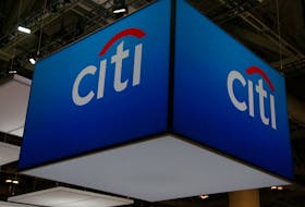 The Citigroup Inc (Citi) logo is seen at the SIBOS banking and financial conference in Toronto, Ontario, Canada October 19, 2017.