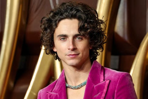 Cast member Timothee Chalamet attends the world premiere of "Wonka", at Royal Festival Hall, in London, Britain, November 28, 2023.