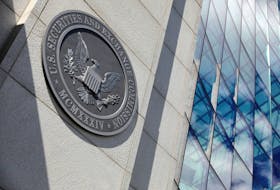 The seal of the U.S. Securities and Exchange Commission (SEC) is seen at their  headquarters in Washington, D.C., U.S., May 12, 2021.