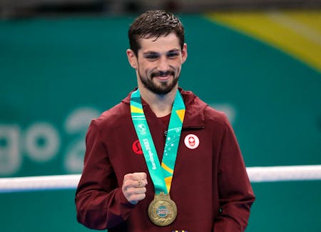 Kennetcook's Wyatt Sanford won the gold medal in the 63.5-kilogram division on Oct. 27 at the Pan American Games.