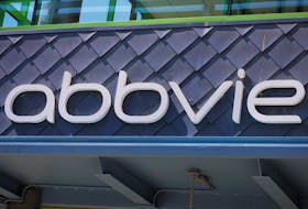A sign stands outside a Abbvie facility in Cambridge, Massachusetts, U.S., May 20, 2021.   