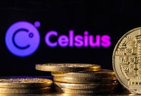 Celsius Network logo and representations of cryptocurrencies are seen in this illustration taken, June 13, 2022.