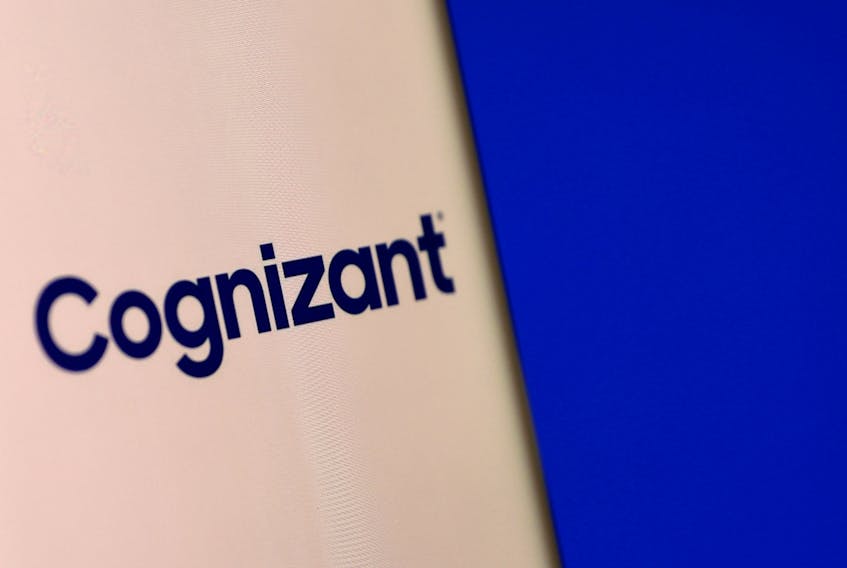 Cognizant's logo is pictured on a smartphone in this illustration taken, December 4, 2021.