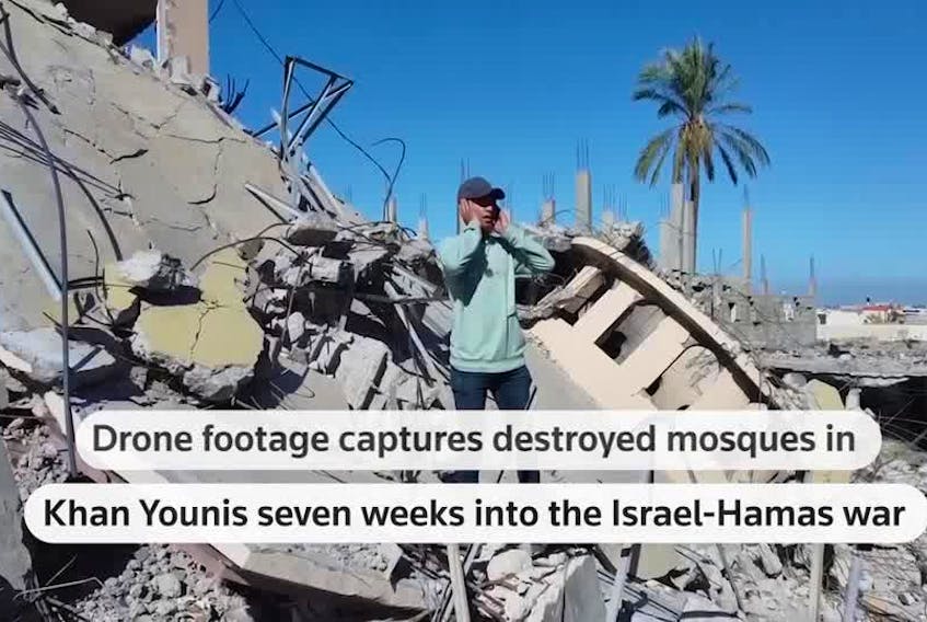STORY: The video was shot on the sixth day of the extended truce, the first respite in Israel’s bombardment of the territory in response to the October 7 Hamas attacks on the country. On Thursday, the two sides struck a last-minute agreement to extend the six-day ceasefire by another day to allow negotiators to keep working on deals to swap hostages held in the Hamas-run coastal enclave for