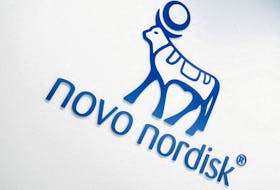 The logo of Danish drugmaker Novo Nordisk, Copenhagen, Denmark, September 26, 2023.
