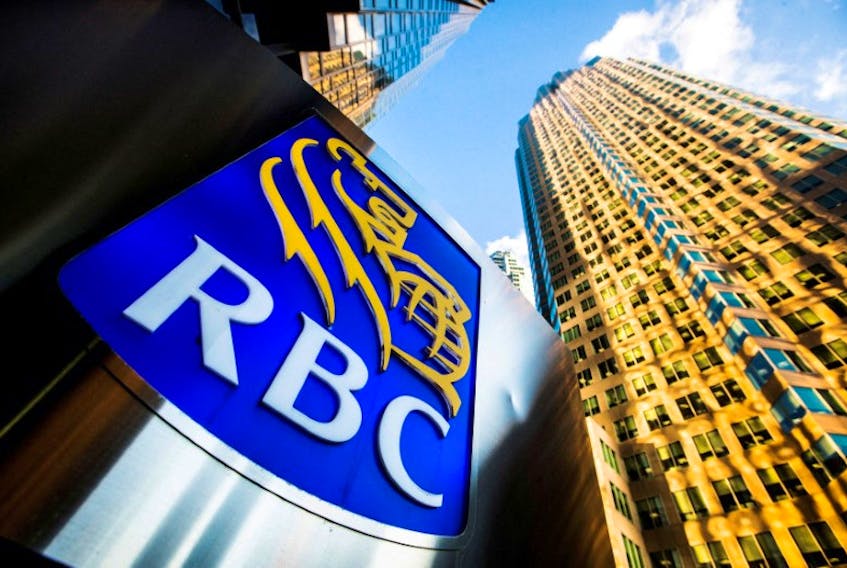 A Royal Bank of Canada (RBC) logo is seen on Bay Street in the heart of the financial district in Toronto, January 22, 2015.