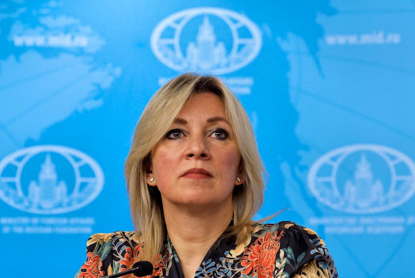 Russian Foreign Ministry spokeswoman Maria Zakharova attends a news conference in Moscow, Russia, April 4, 2023.