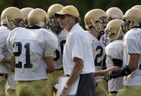 Mike Tanner coaches the Queen Elizabeth Lions in 2006, the final year before QEH and St. Pat's merged to become Citadel High School. - Saltwire File Photo
