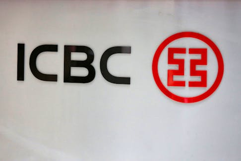 Industrial and Commercial Bank of China Ltd (ICBC)'s logo is seen at its branch in Beijing, China, March 30, 2016.