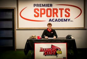 St. John’s athlete Hudson White officially signed with Illinois State University, a NCAA Division 1 school, to play baseball starting in 2024. Contributed photo