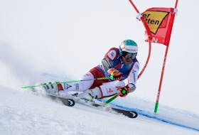 Alpine Skiing - FIS Alpine Ski World Cup - Men's Giant Slalom - Soelden, Austria - October 29, 2023 Austria's Vincent Kriechmayr in action during the first run