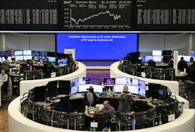 The German share price index DAX graph is pictured at the stock exchange in Frankfurt, Germany, November 30, 2023.   