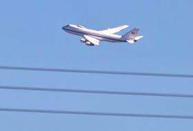 A Boeing E-4B "Doomsday Plane" military aircraft takes off at Joint Base Andrews, in Maryland, U.S., May 11, 2022.