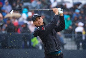 Golf - The 151st Open Championship - Royal Liverpool, Hoylake, Britain - July 23, 2023 Australia's Min Woo Lee tees off on the 4th hole during the final round