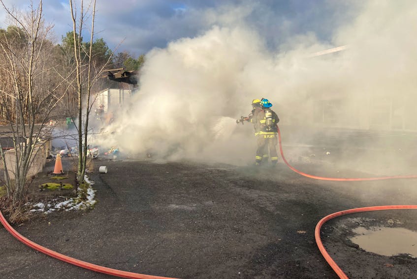 Kentville firefighters were called to a garbage truck fire Friday morning. The driver of the truck dumped the burning garbage onto the ground so it could be extinguished. The truck wasn't seriously damaged.