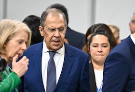 Russia's Foreign Minister Sergei Lavrov attends a OSCE Ministerial Council in Skopje, North Macedonia, November 30, 2023. Sebastian Gollnow/Pool via