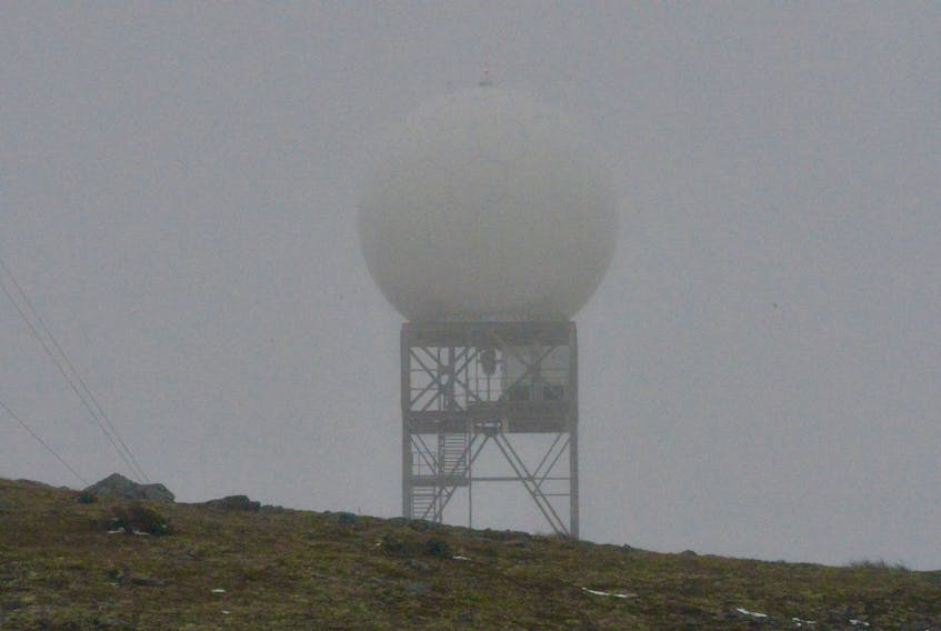 The Doppler radar weather station at Holyrood was shrouded in fog, but back in service on Monday morning. According to Environment and Climate Change Canada, electrical issues caused a shutdown of the site in late November, but repairs were expected to return it to service this week. — Keith Gosse/Saltwire