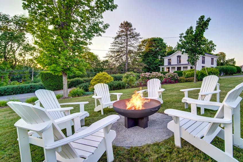  Among the amenities to add to the experience at the Evangeline are an outdoor hot tub and fire pit, each offering spectacular views of the surrounding scenery. MATTHEW HAYES PHOTO