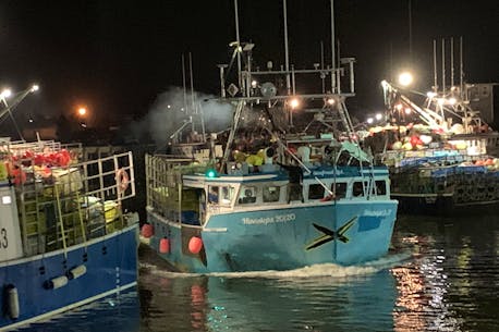 IN PHOTOS: Lobster fishing fleet leaves East Pubnico as LFA 34 season finally opens