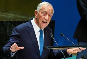 Portugal's President Marcelo Rebelo de Sousa addresses the 78th Session of the U.N. General Assembly in New York City, U.S., September 19, 2023. 