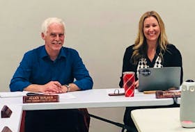 Woodstock Mayor Trina Jones, right, and CAO Allan Walker will oversee a proposed $16.6 million budget in 2024. - Jim Dumville, Local Journalism Initiative Reporter, River Valley Sun