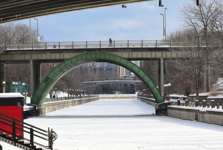  No skating here: The Rideau Canal Skateway was a lonely place in 2023.