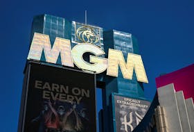A view of MGM Grand hotel and casino signage, after MGM Resorts shut down some computer systems due to a cyber attack in Las Vegas, Nevada, U.S., September 13, 2023.