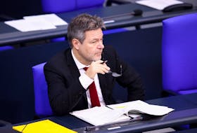 German Economy and Climate Minister Robert Habeck attends a session of the German lower house of parliament Bundestag in Berlin, Germany, November 30, 2023.