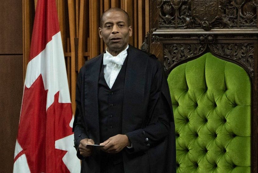 House of Commons Speaker Greg Fergus apologized after a video message he filmed for the former interim leader of the Ontario Liberals was played at the party's convention on the weekend. 